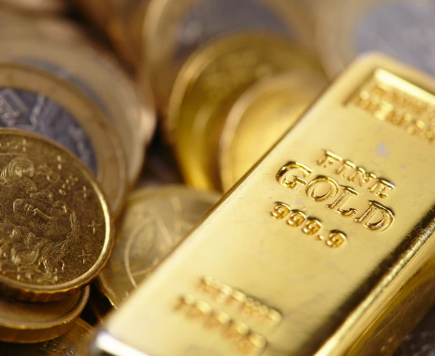 Gold Coins and Gold Bar